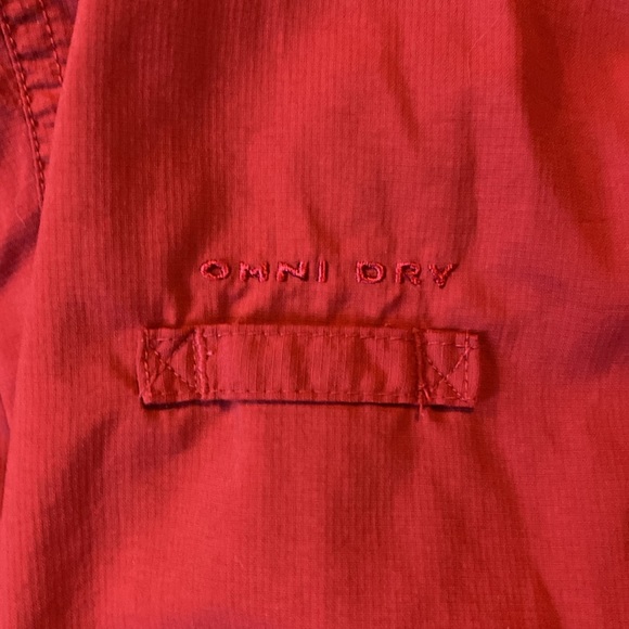 Columbia Titanium Long Sleeve Button Up Nylon Red/OrangeFishing Shirt Mens XXL - Picture 8 of 11